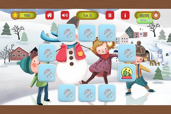 Christmas Memory 🕹️ 💡 | Jogo de navegador de quebra-cabeças de cartas - Imagem 3
