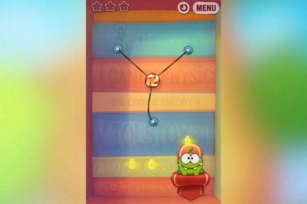Cut the Rope Experiments 🕹️ 💡 | Free Puzzle Logic Browser Game - Image 1