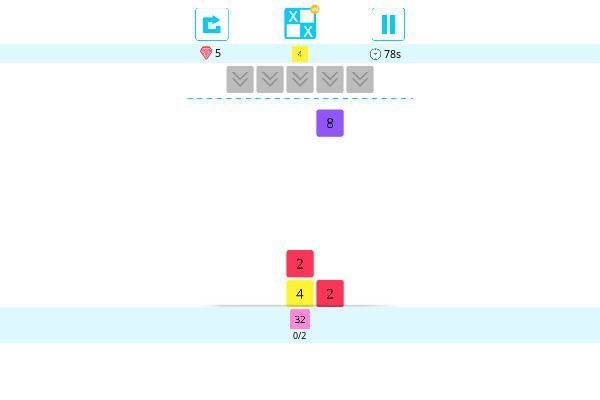 Drop n Merge Blocks 🕹️ 💡 | Free Puzzle Logic Browser Game - Image 1