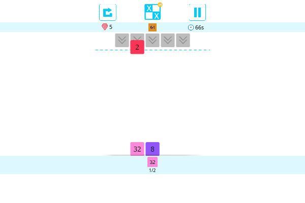 Drop n Merge Blocks 🕹️ 💡 | Puzzle Logik Kostenloses Browserspiel - Bild 2