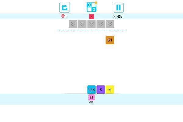 Drop n Merge Blocks 🕹️ 💡 | Puzzle Logik Kostenloses Browserspiel - Bild 3