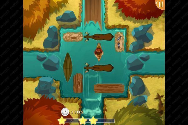 Lumberjack River Exit 🕹️ 💡 | Gioco per browser rompicapo di logica - Immagine 1