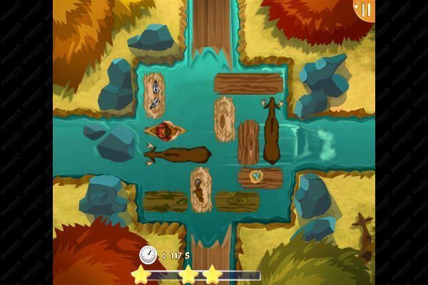 Lumberjack River Exit 🕹️ 💡 | Puzzle Logik Kostenloses Browserspiel - Bild 2