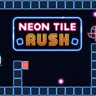 Jugar Neon Tile Rush  🕹️ 💡