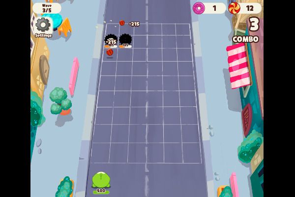 Om Nom Bounce 🕹️ 💡 | Juego de navegador rompecabezas arcade - Imagen 2