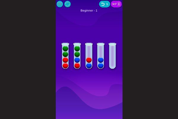 Sort Them Bubbles 🕹️ 💡 | Puzzle Logik Kostenloses Browserspiel - Bild 1