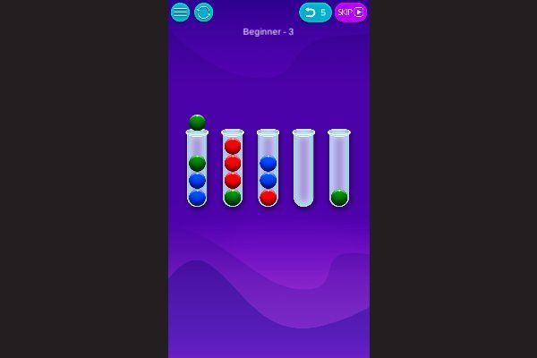 Sort Them Bubbles 🕹️ 💡 | Puzzle Logik Kostenloses Browserspiel - Bild 3