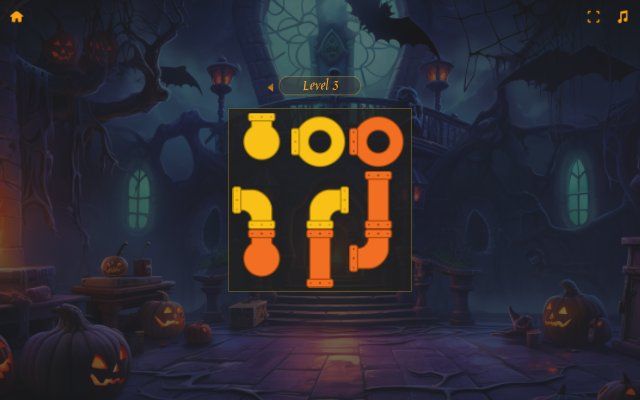 Spooky Pipe Puzzle 🕹️ 💡 | Free Puzzle Logic Browser Game - Image 3