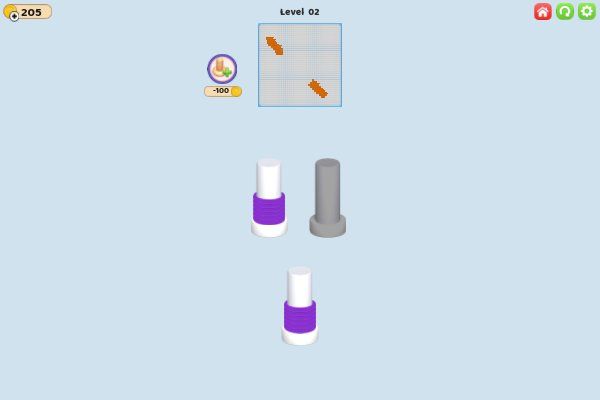 Thread Sort 🕹️ 💡 | Puzzle Logik Kostenloses Browserspiel - Bild 1