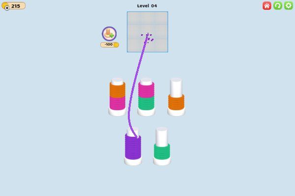 Thread Sort 🕹️ 💡 | Puzzle Logik Kostenloses Browserspiel - Bild 3