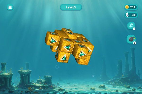 Unblock it Atlantis 🕹️ 💡 | Juego de navegador rompecabezas de lógica - Imagen 2
