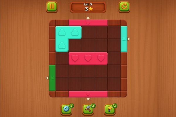 Wood Blocks Jam 🕹️ 💡 | Gioco per browser rompicapo di logica - Immagine 1