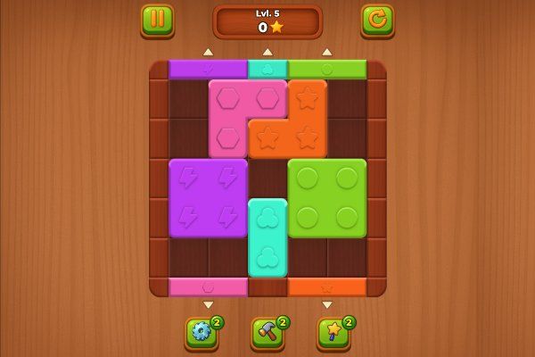 Wood Blocks Jam 🕹️ 💡 | Gioco per browser rompicapo di logica - Immagine 3