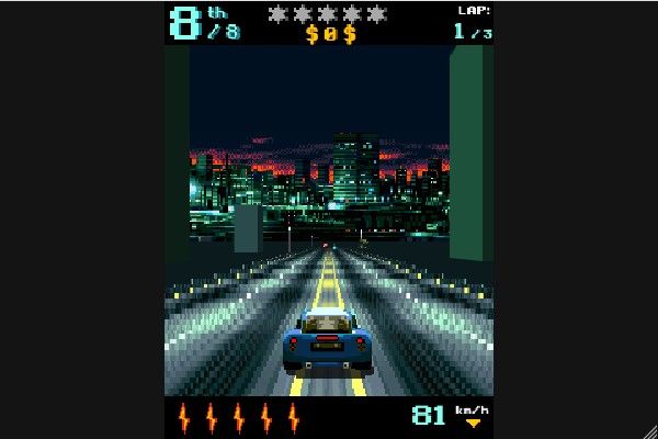 Asphalt Retro 🕹️ 🏁 | Gioco per browser arcade di corse - Immagine 1