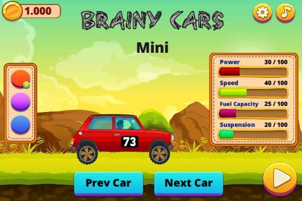 Brainy Cars 🕹️ 🏁 | Jeu de navigateur d'arcade de courses - Image 1