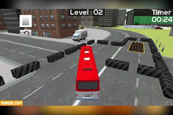 Bus Parking 3D 🕹️ 🏁 | Juego de navegador de habilidad de carreras - Imagen 2