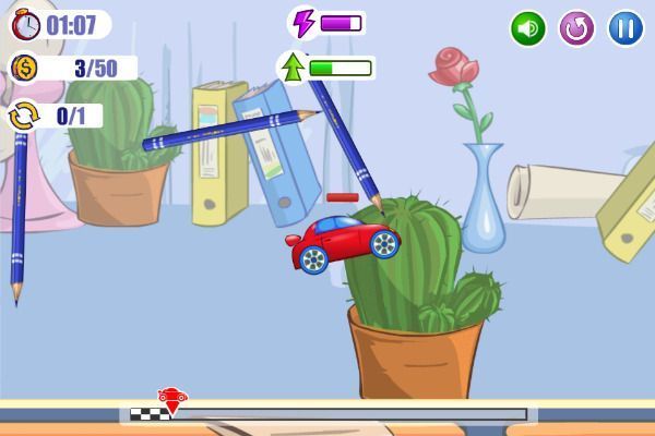 Desktop Racing 2 🕹️ 🏁 | Free Physics Racing Browser Game - Image 1