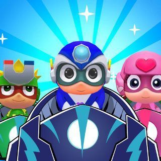 Play Masks Heroes Racing Kid  🕹️ 🏁