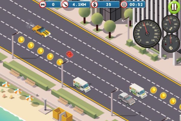 Miami Traffic Racer 🕹️ 🏁 | Jeu de navigateur casual de courses - Image 1