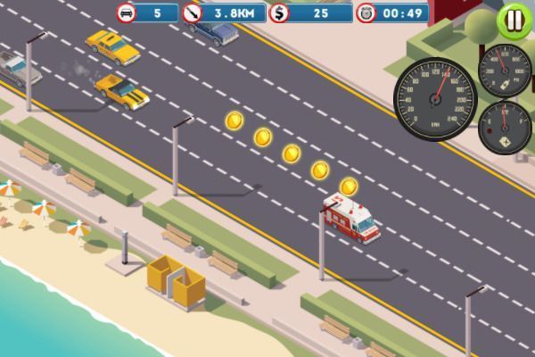 Miami Traffic Racer 🕹️ 🏁 | Jeu de navigateur casual de courses - Image 2