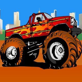Gioca a Monster Truck Destroyer  🕹️ 🏁