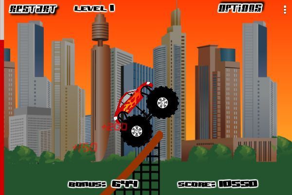 Monster Truck Destroyer 🕹️ 🏁 | Juego de navegador arcade de carreras - Imagen 2