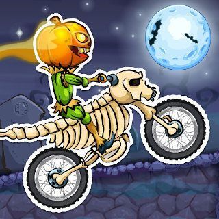 Jugar Moto X3M Spooky Land  🕹️ 🏁