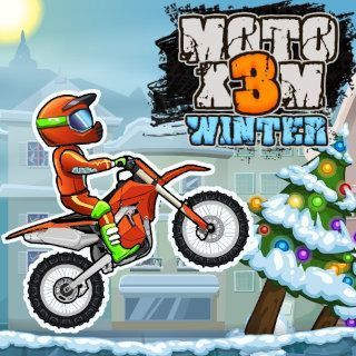 Spielen sie Moto X3M Winter  🕹️ 🏁