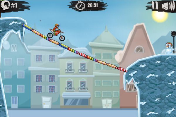 Moto X3M Winter 🕹️ 🏁 | Juego de navegador arcade de carreras - Imagen 2