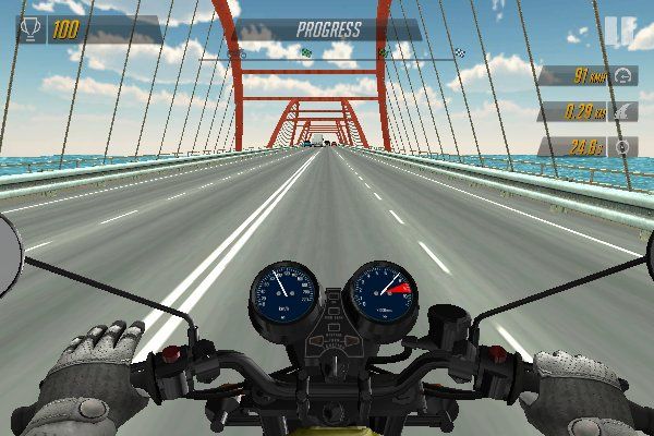 Motorcycle Racer Road Mayhem 🕹️ 🏁 | Juego de navegador arcade de carreras - Imagen 1