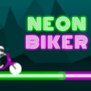 Jugar Neon Biker  🕹️ 🏁