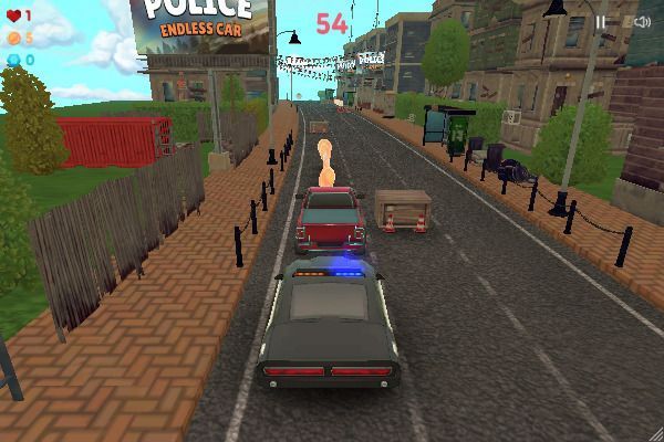 Police Endless Car 🕹️ 🏁 | Juego de navegador arcade de carreras - Imagen 2