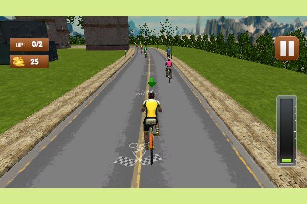 Pro Cycling 3D Simulator 🕹️ 🏁 | Arcade Rennsport Kostenloses Browserspiel - Bild 2