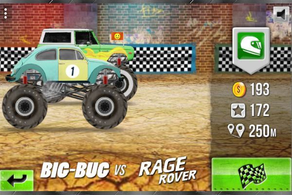 Racing Monster Trucks 🕹️ 🏁 | Juego de navegador arcade de carreras - Imagen 1