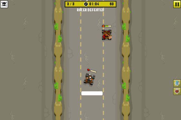 Rude Races 🕹️ 🏁 | Arcade Rennsport Kostenloses Browserspiel - Bild 2
