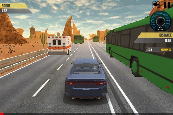 Street Traffic Racer 🕹️ 🏁 | Jogo de navegador arcade de corridas - Imagem 2