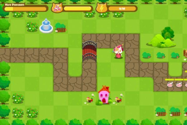 Cat Wizard Defense 🕹️ 🏰 | Free Logic Strategy Browser Game - Image 1