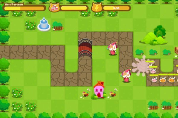Cat Wizard Defense 🕹️ 🏰 | Free Logic Strategy Browser Game - Image 2