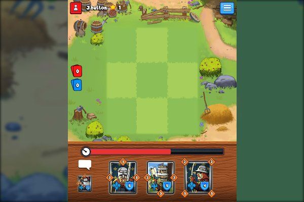 Clash Of Warriors 🕹️ 🏰 | Strategie Kartenspiel Kostenloses Browserspiel - Bild 1