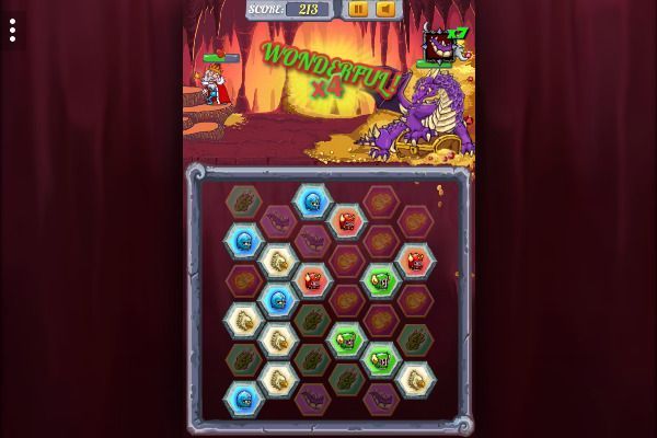 Dragon Fire and Fury 🕹️ 🏰 | Juego de navegador de estrategia match-3 - Imagen 3