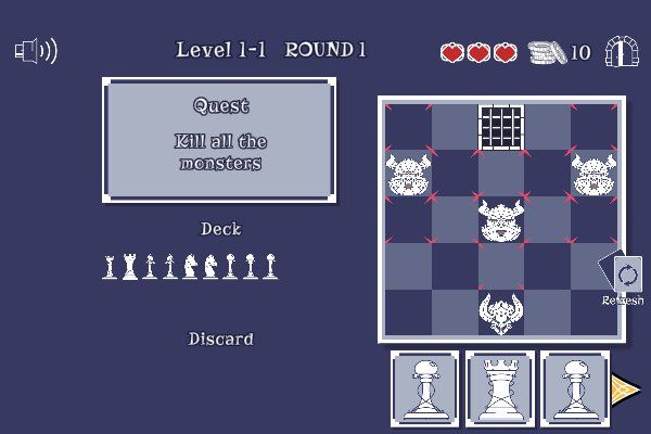 Dungeon Chess 🕹️ 🏰 | Juego de navegador de estrategia de cartas - Imagen 1