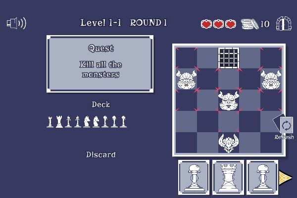 Dungeon Chess 🕹️ 🏰 | Gioco per browser di strategia di carte - Immagine 1