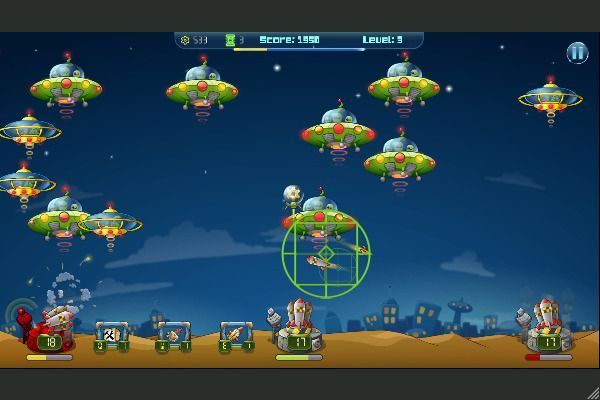 Galactic Missile Defense 🕹️ 🏰 | Arcade Strategie Kostenloses Browserspiel - Bild 3