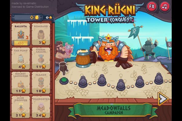 King Rugni Tower Defense 🕹️ 🏰 | Strategie Abenteuer Kostenloses Browserspiel - Bild 1