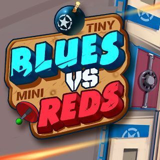 Spielen sie Tiny Blues vs Mini Reds  🕹️ 🏰