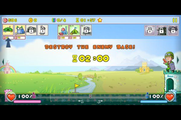 Wacky Strike 🕹️ 🏰 | Strategie Casual Kostenloses Browserspiel - Bild 1